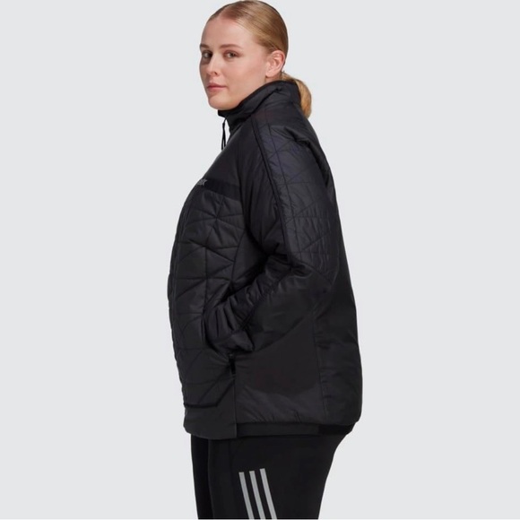 ADIDAS TERREX BLACK SYNTHETIC INSULATED PACKABLE LIGHT WEIGHT JACKET SIZE 4X - Picture 3 of 16